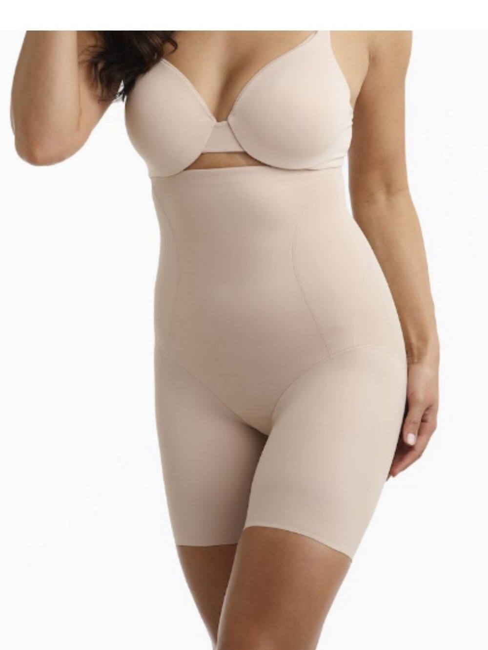 New 3x Plus Size High-Waist Nude Shaping Shorts Seamless Tummy Control Shapewear
